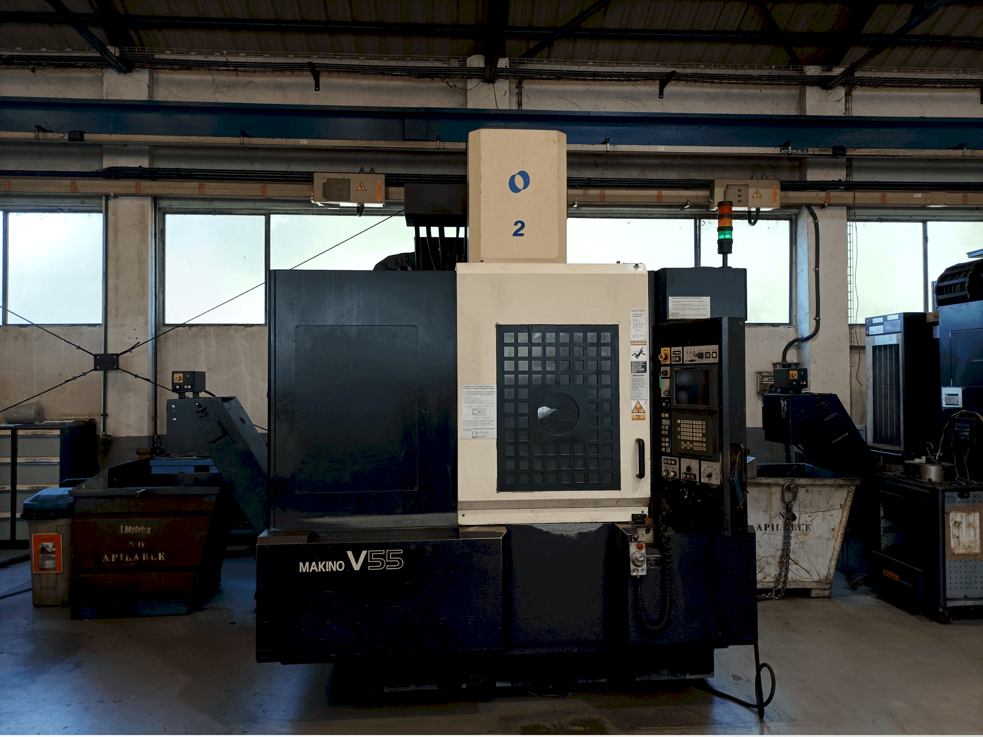 Frontansicht der Makino V55-A15  Maschine