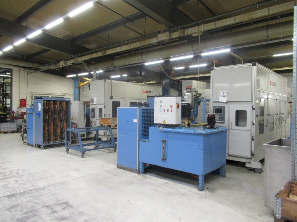 Frontansicht der Mazak PALLETECH Automation System Production Line  Maschine