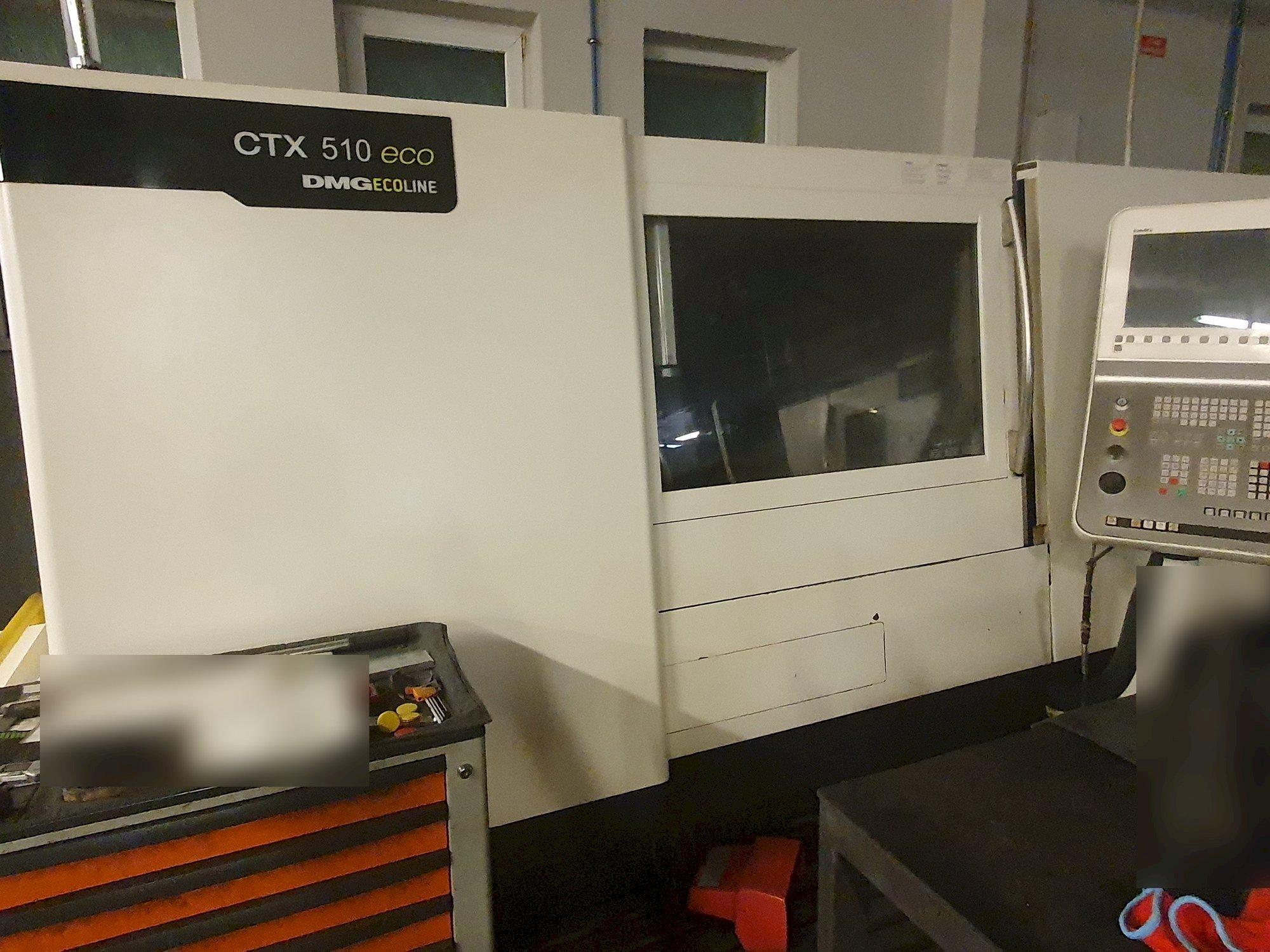 Frontansicht der DMG GILDEMEISTER ecoline CTX 510 eco V3  Maschine