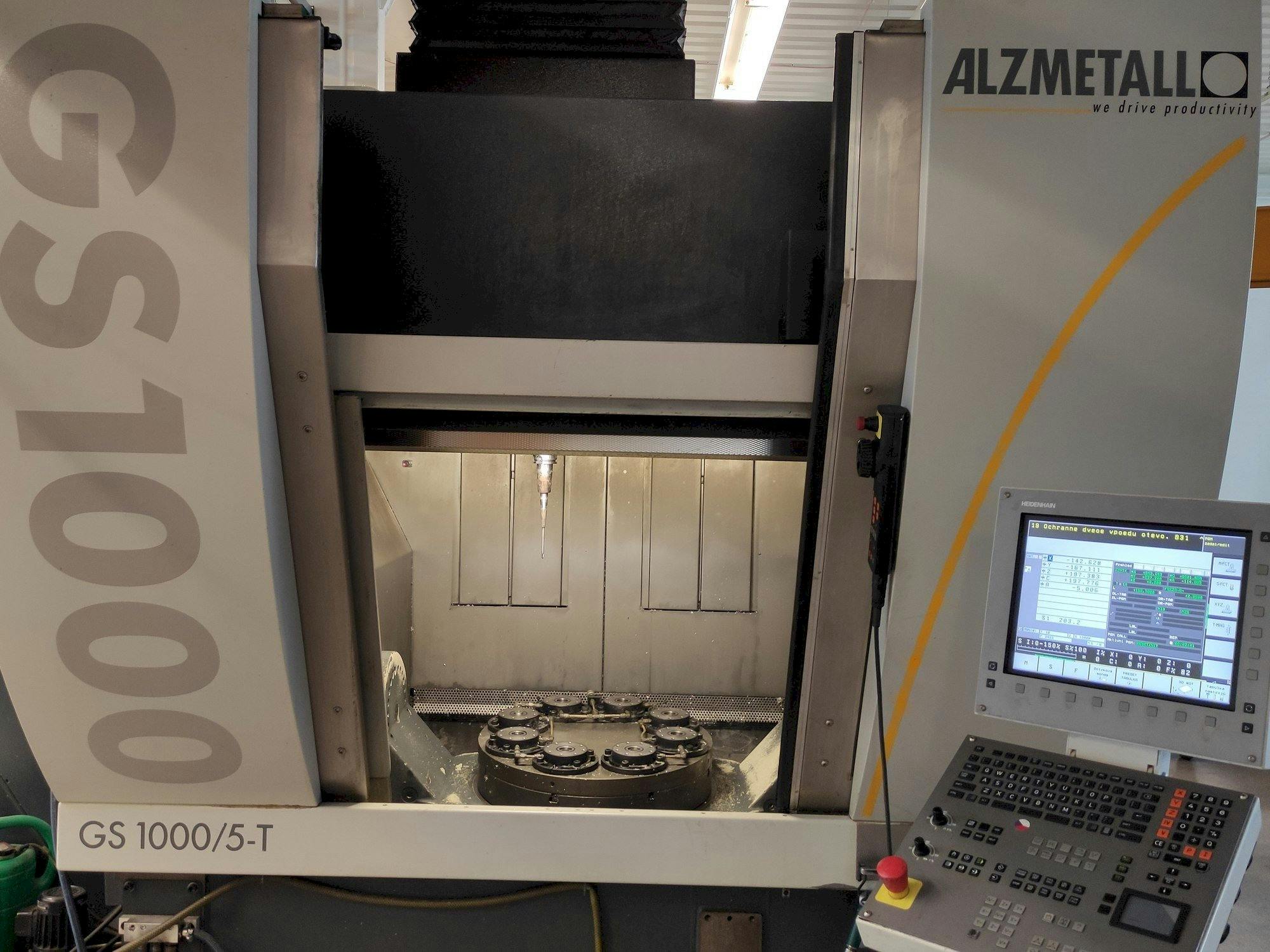 Frontansicht der Alzmetall GS 1000/5-T  Maschine