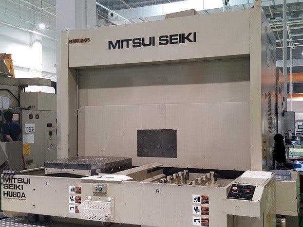 Frontansicht der Mitsui Seiki HU80A  Maschine