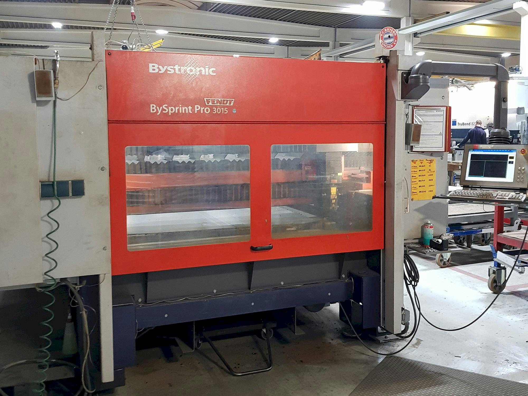 Front view of Bystronic BySprint 3015 Laser Cutting Machine