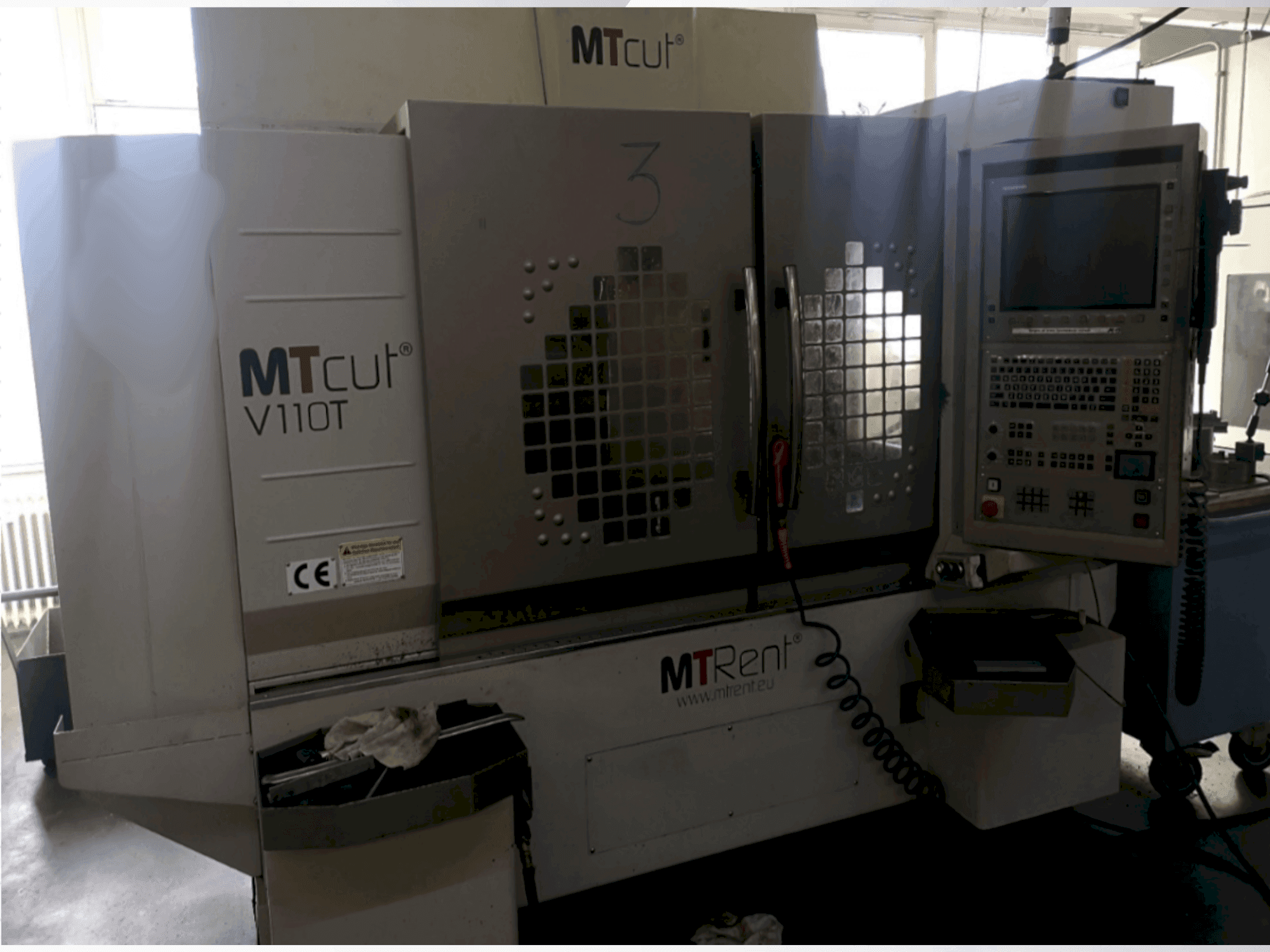 Frontansicht der MTcut V110T  Maschine