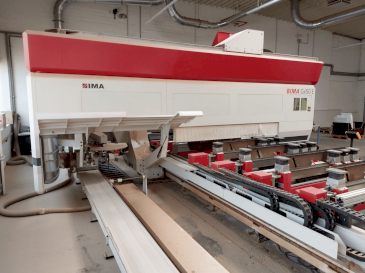 Frontansicht der IMA BIMA Gx50 E 160/630 CNC Processing Center  Maschine