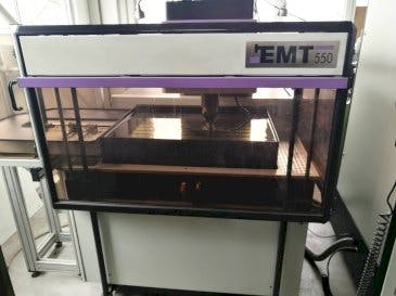 Frontansicht der EMT 550  Maschine