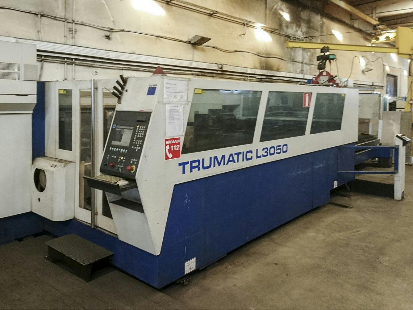 Linke Ansicht der Trumpf Trumatic L3050 Maschine